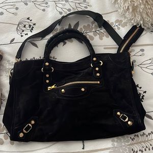 Balenciaga suede bag